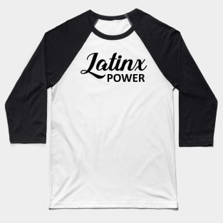 Latinx Power Baseball T-Shirt